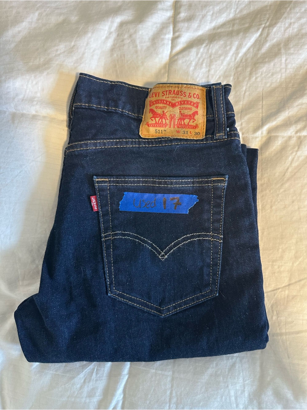 Levi's Men's Indigo Straight-Leg Jeans